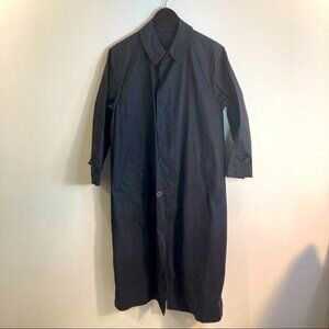 BOSS Sz M Raincoat with Buttons Pockets and Back  Slit Y2K